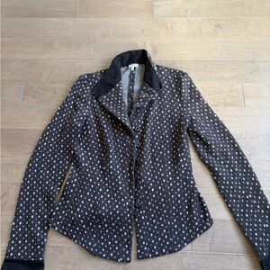 Vintage Armani Collezioni Black and Gray Knit Blazer